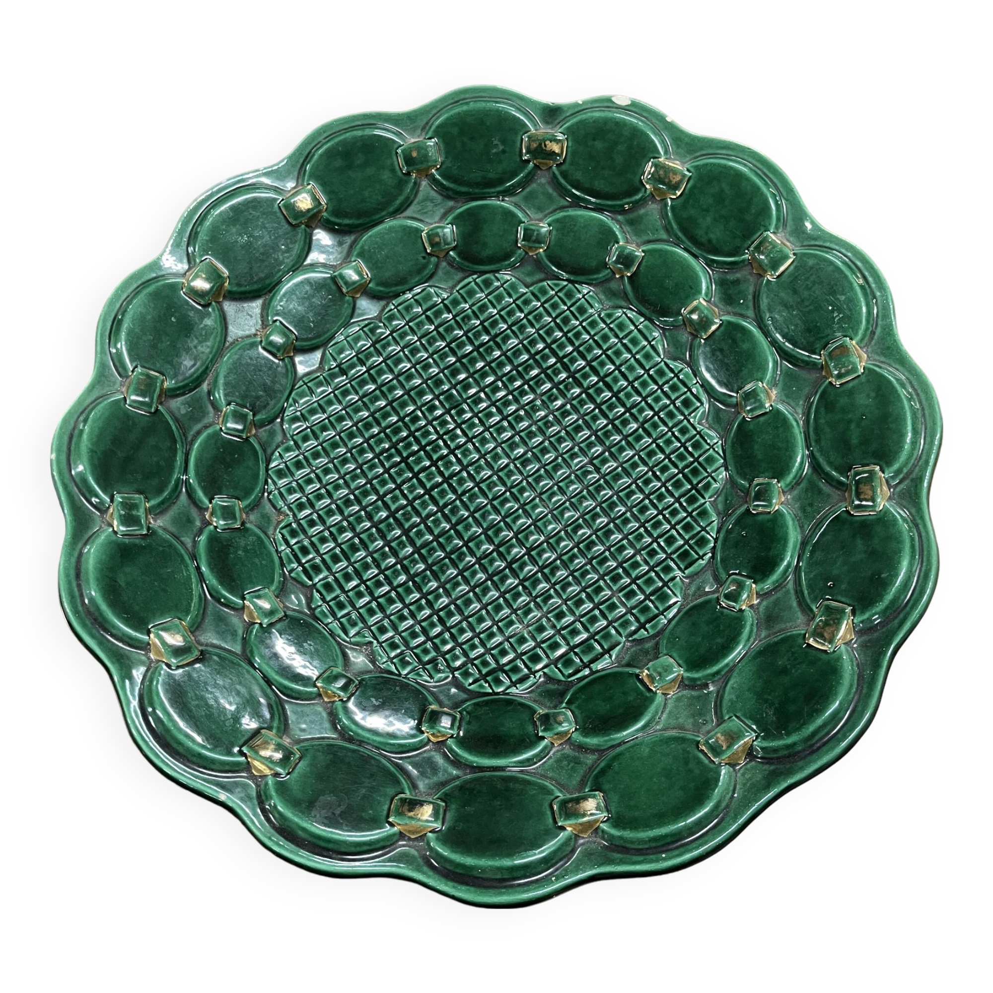 Large Vintage Dish by Béatrice Letalle St Clément
