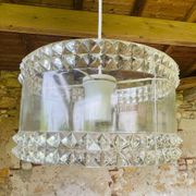 Vintage plexiglass pendant light, circa 1970s