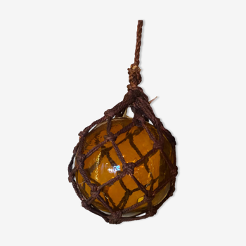 Amber blown glass float