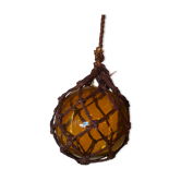 Amber blown glass float