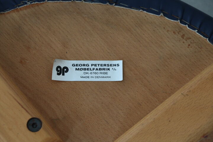 4 Danish stools Georg Petersens Mobelfabrik 840mm