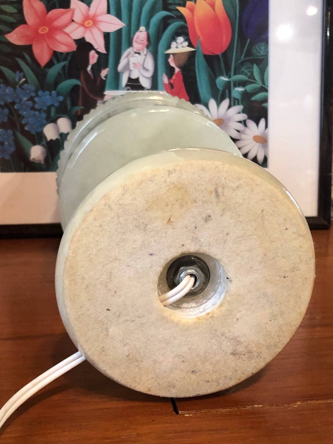 Magnificent vintage alabaster lamp from the 70s