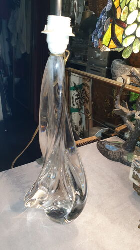 Pied de lampe vintage cristal St Louis