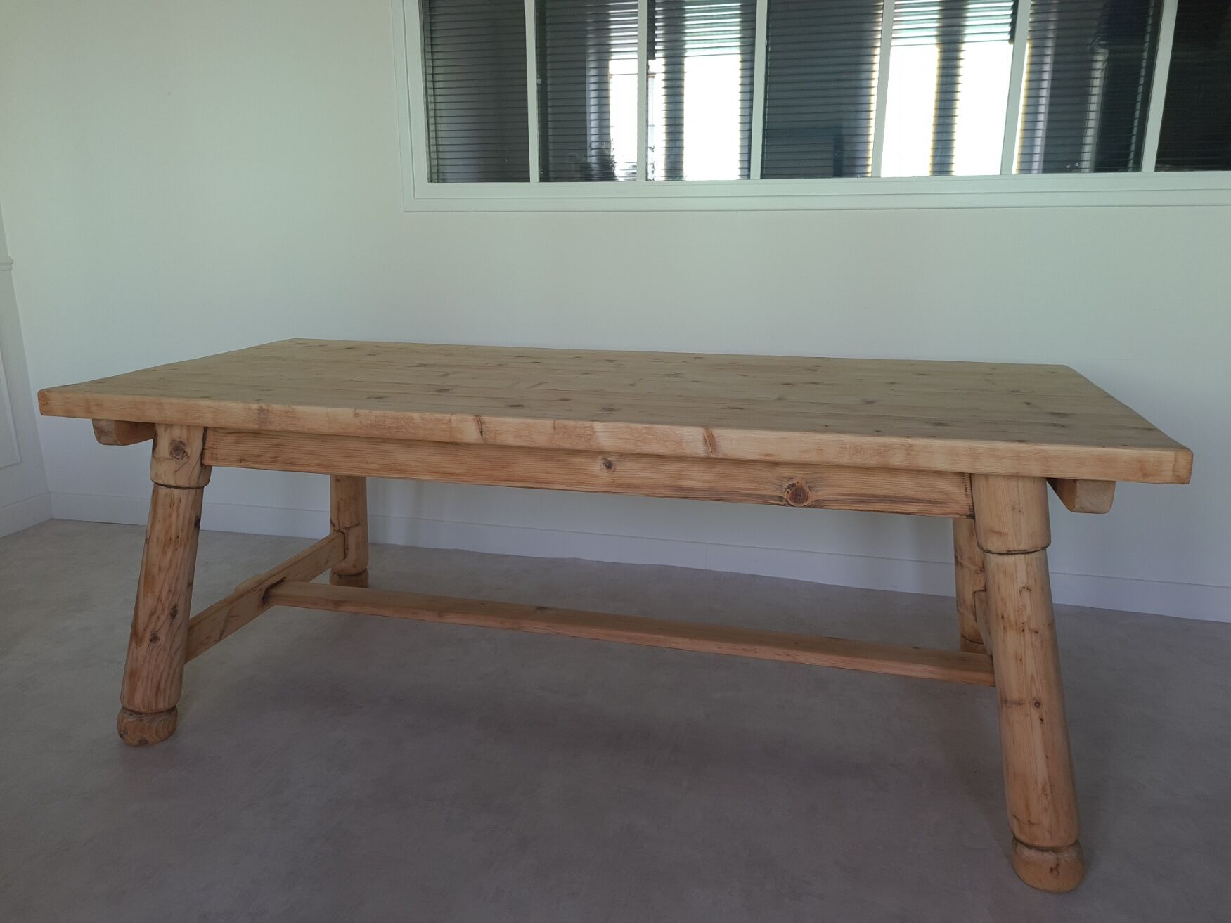 Brutalist farmhouse table