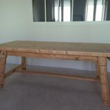 Brutalist farmhouse table