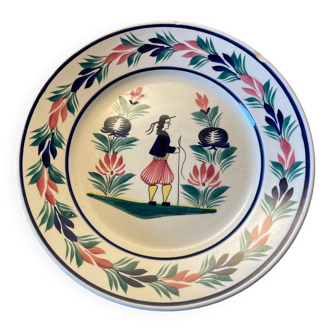 Large HB Quimper plate