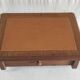 Wall-mounted writing desk in solid oak - mid 20th century.