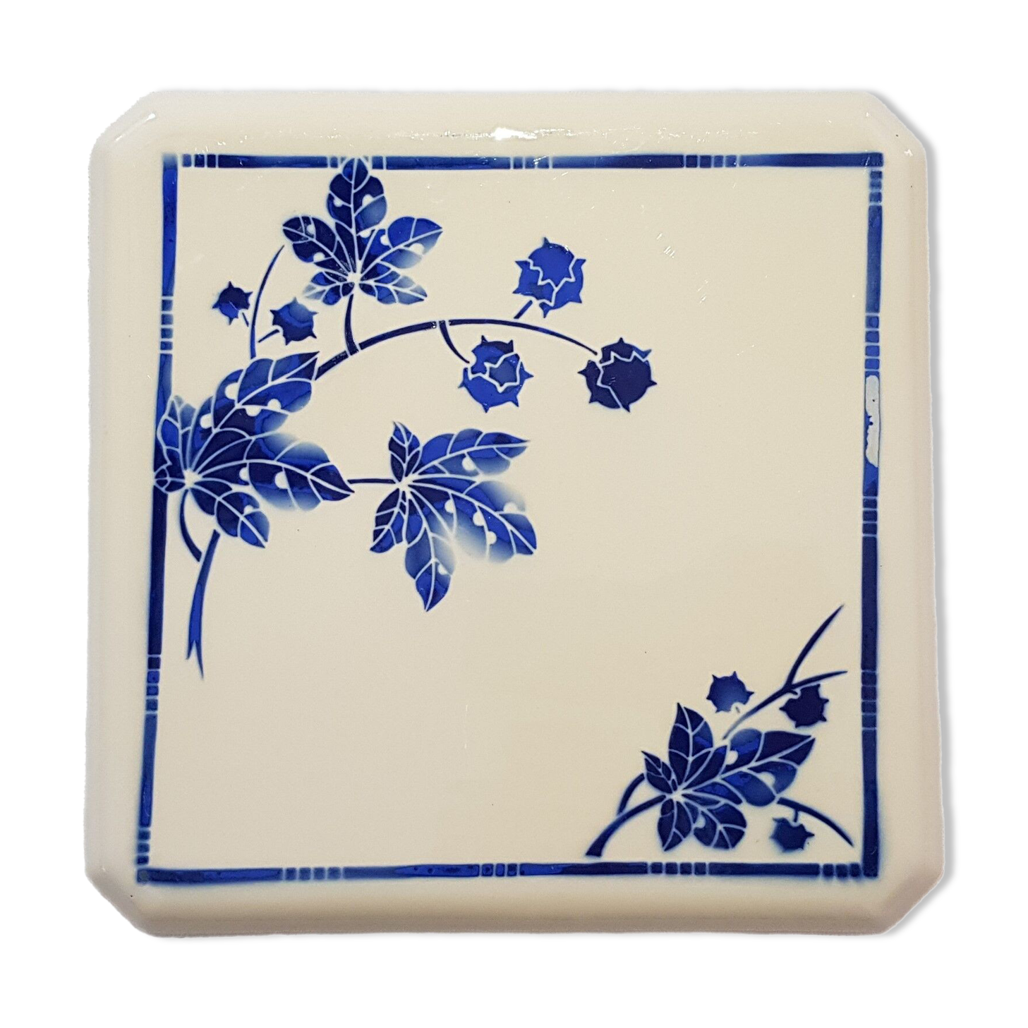 Badonviller earthenware underside Yamarisa model - Antique French Vintage