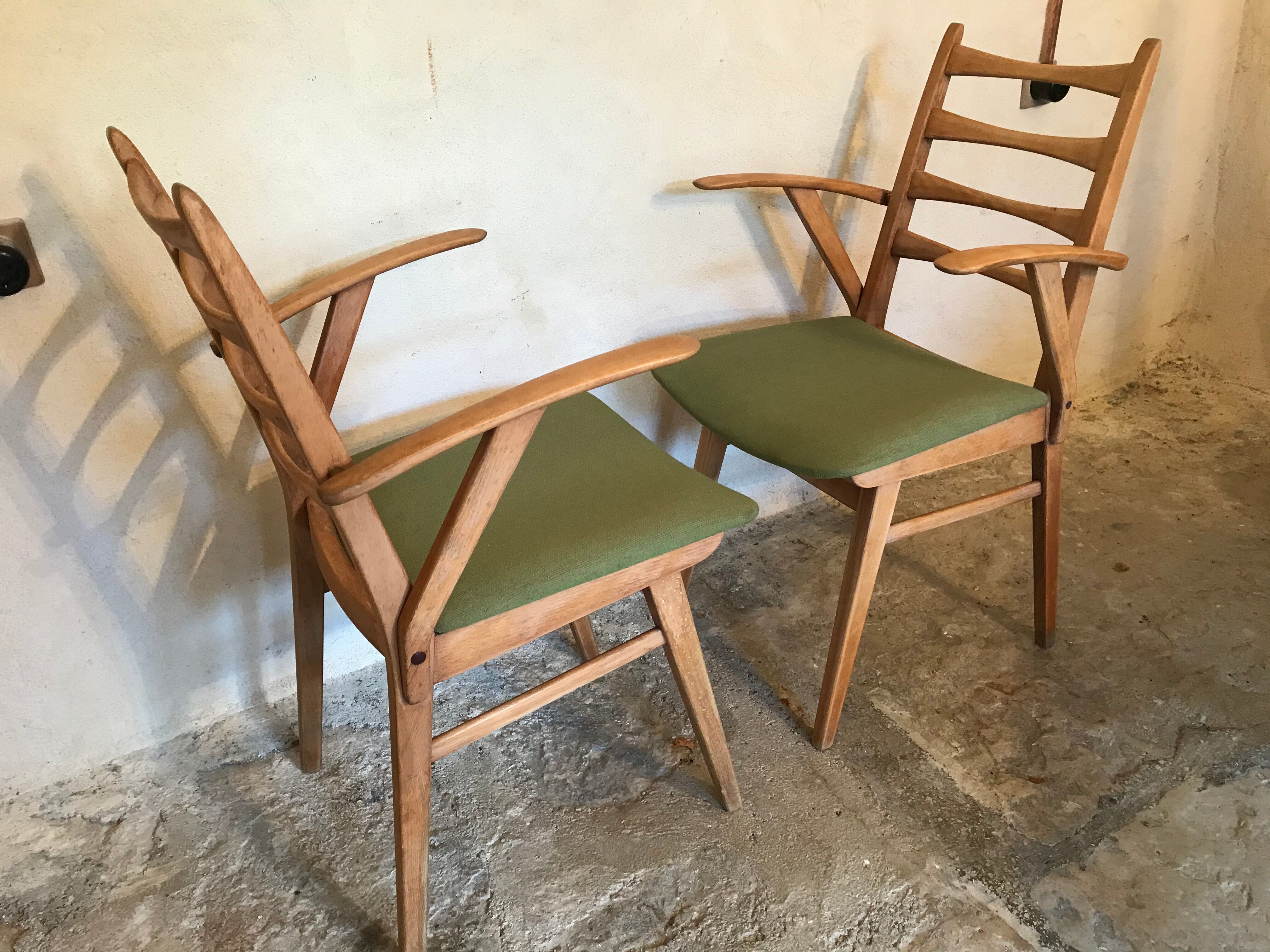Paire de chaises vintage 1960’s style scandinave