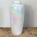 Iridescent glass vase