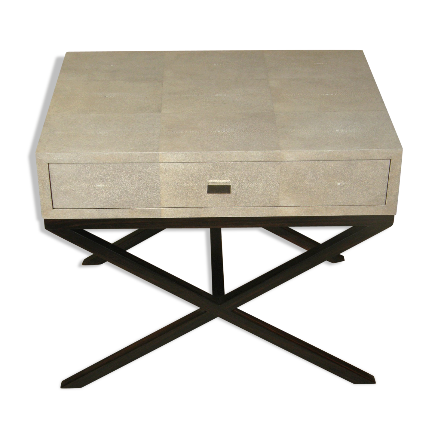 Table de chevet en galuchat