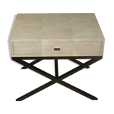 Bedside table in galuchat