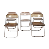 Cinq chaises pliantes Plia de Giancarlo Piretti pour Castelli, années 70