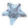 Star candle holder in glass or bubbled crystal, Biot style