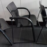 Thonet S320 black chairs