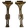 Italian Deco Style Wall Lamps in Bronze attributed to Banci, 1970s, Set of 2