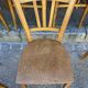 Lot 40 bistro chairs coffee curved vintage wood