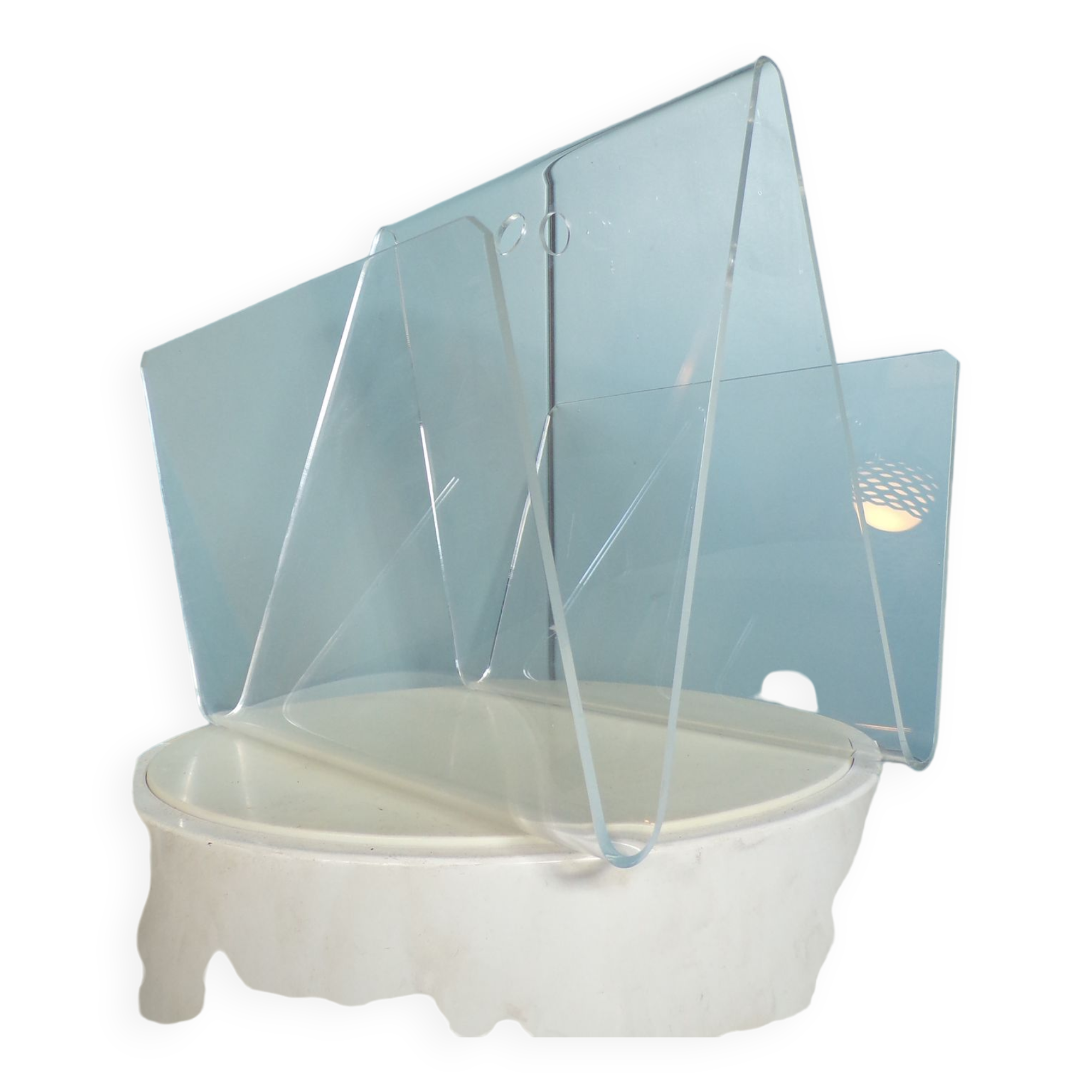 1980 plexiglass magazine holder