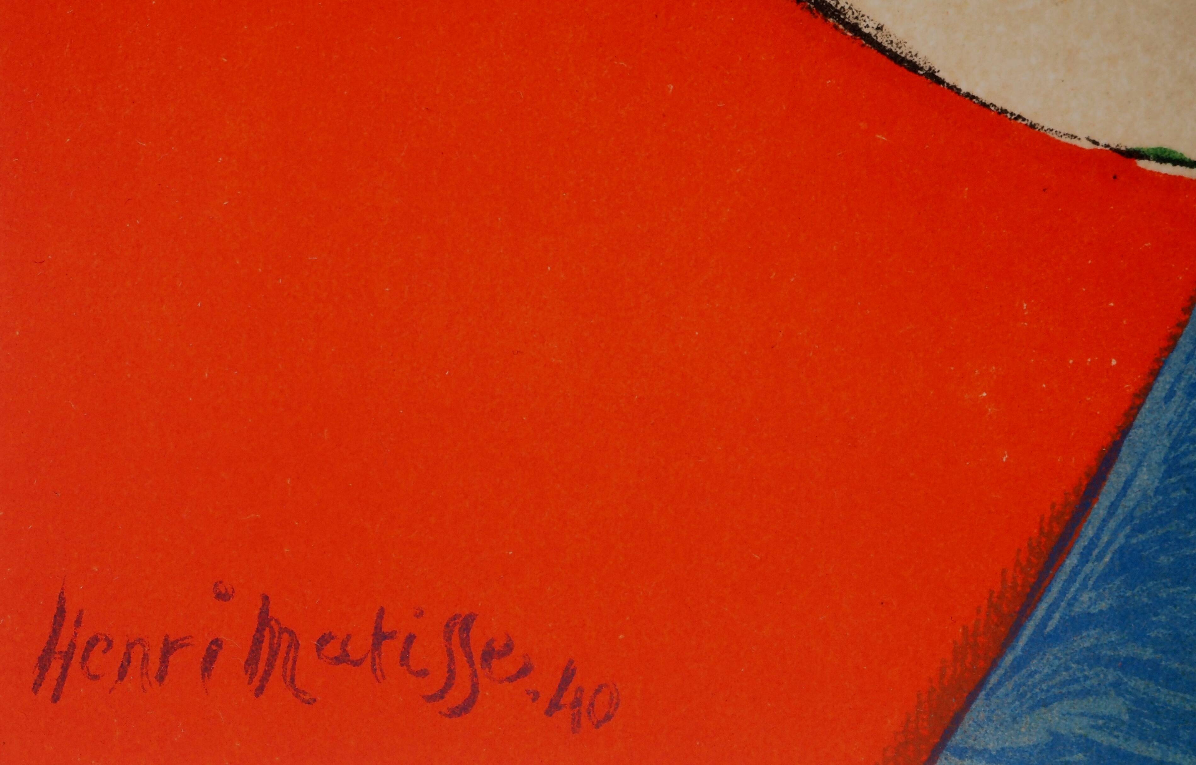 Henri Matisse: The Romanian Blouse, signed lithograph