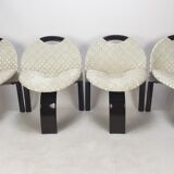 Set of 4 Giovanni Offredi Sail chairs by Saporiti Italy 1973