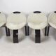 Ensemble de 4 chaises Giovanni Offredi Sail par Saporiti Italie 1973