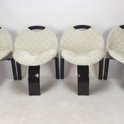 Ensemble de 4 chaises Giovanni Offredi Sail par Saporiti Italie 1973