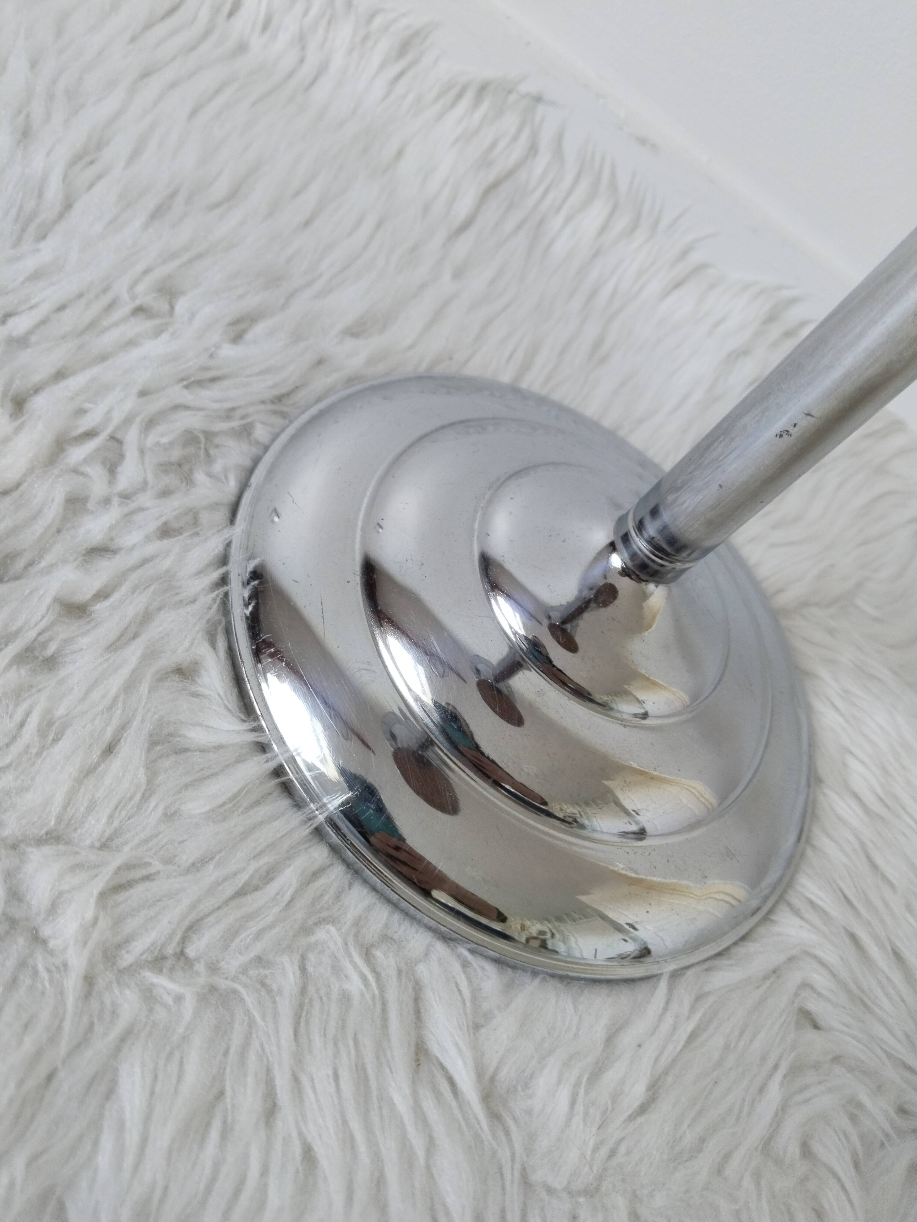 Free-standing ashtray, with mirror shelf