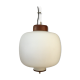 Suspension Reggiani opaline and teak