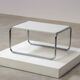Bauhaus coffee table with chrome tubular frame and Formica top