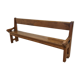 Banc en chêne et châtaignier