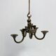 Brutalist bronze hanging chandelier by Michael Harjes, 1970s