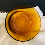 6 amber Duralex cups
