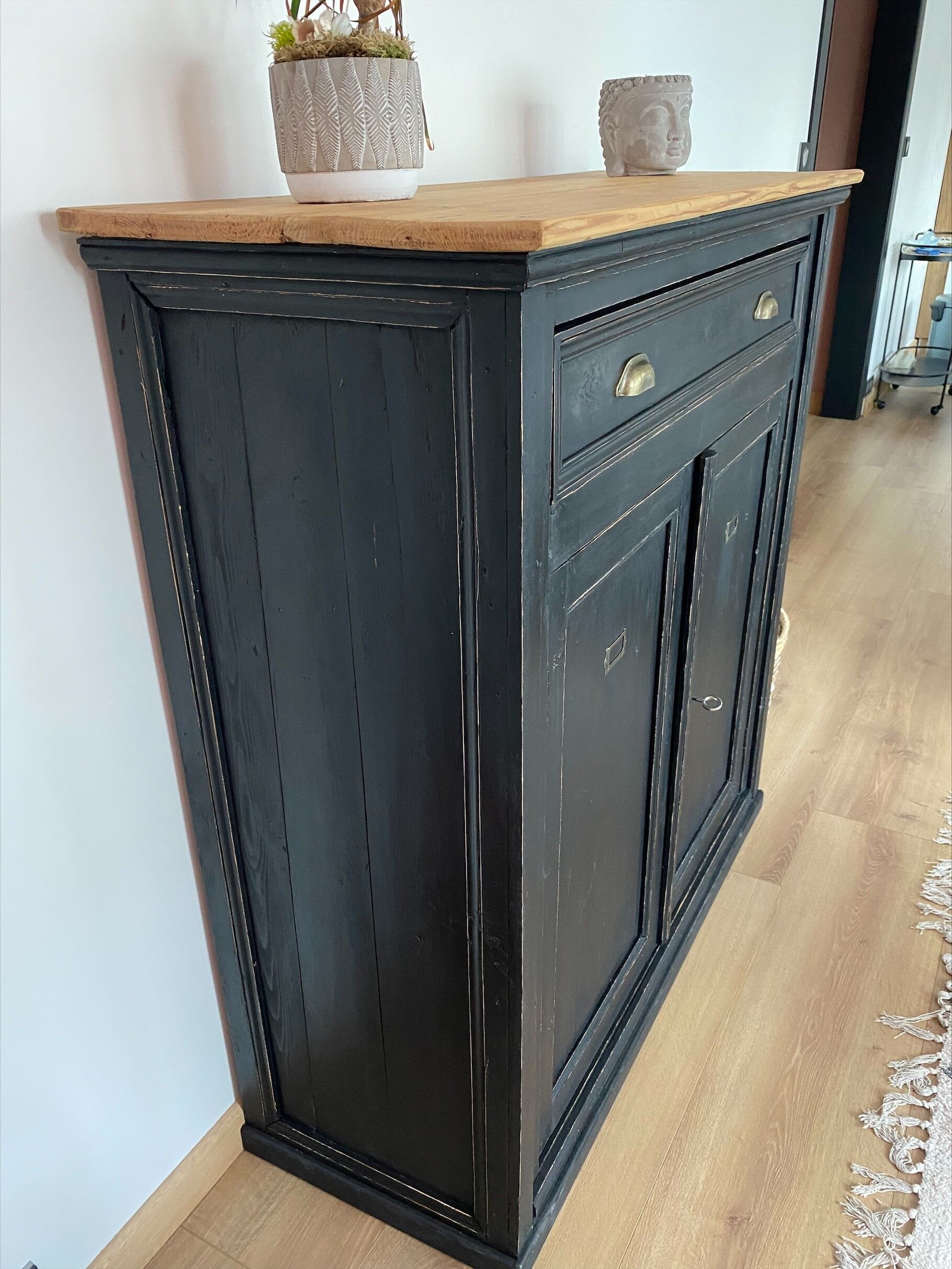 Black patinated parisian buffet
