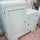 Commode asymétrique vintage vert lichen