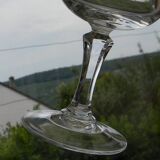 Set of 6 ARQUES crystal red wine glasses. Matignon model.