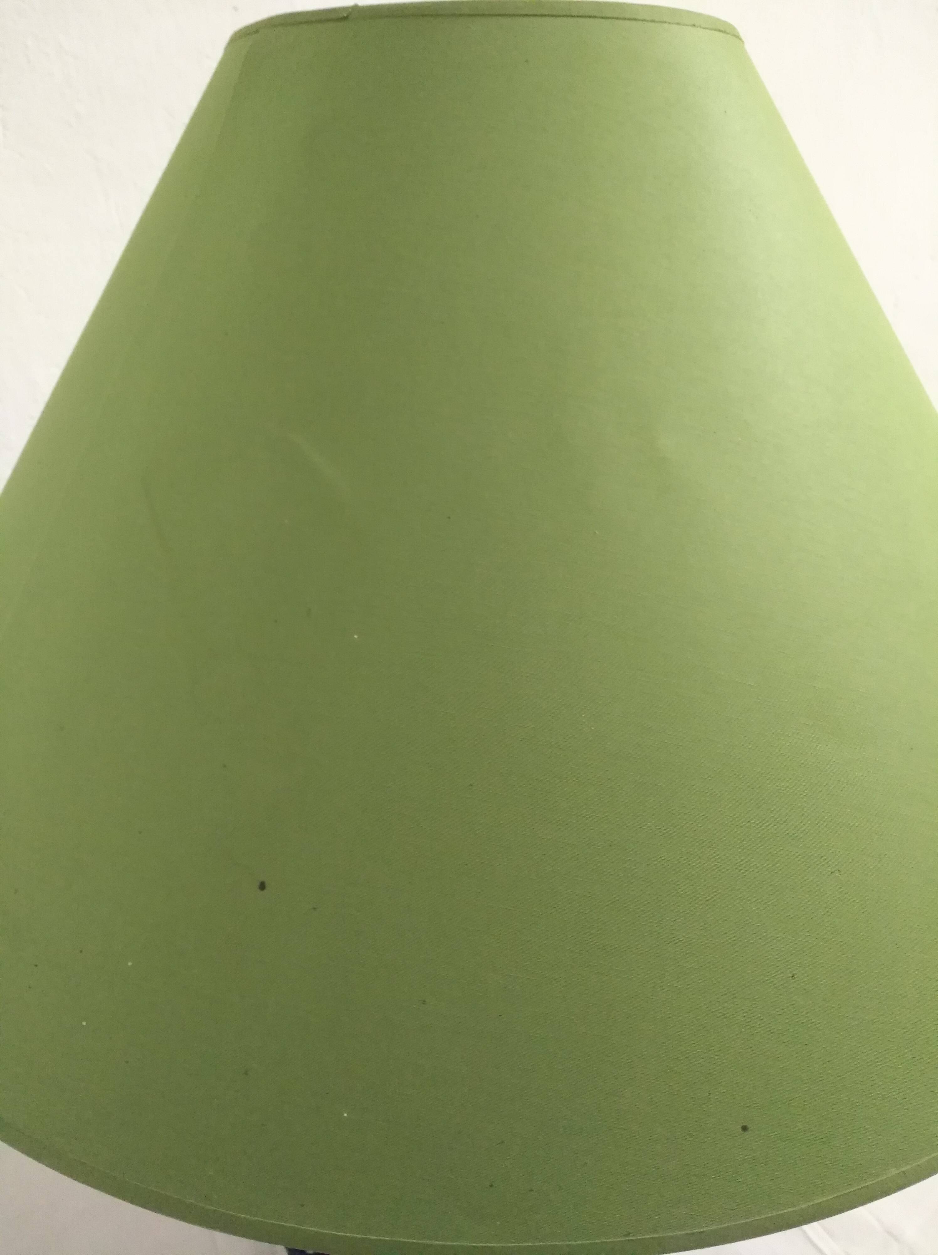 XL lamp in green earthenware from the 70s/80s
