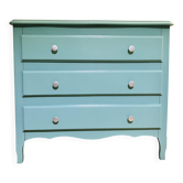 Green wood Provence chest of drawers