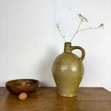 Antique glazed earthenware jug