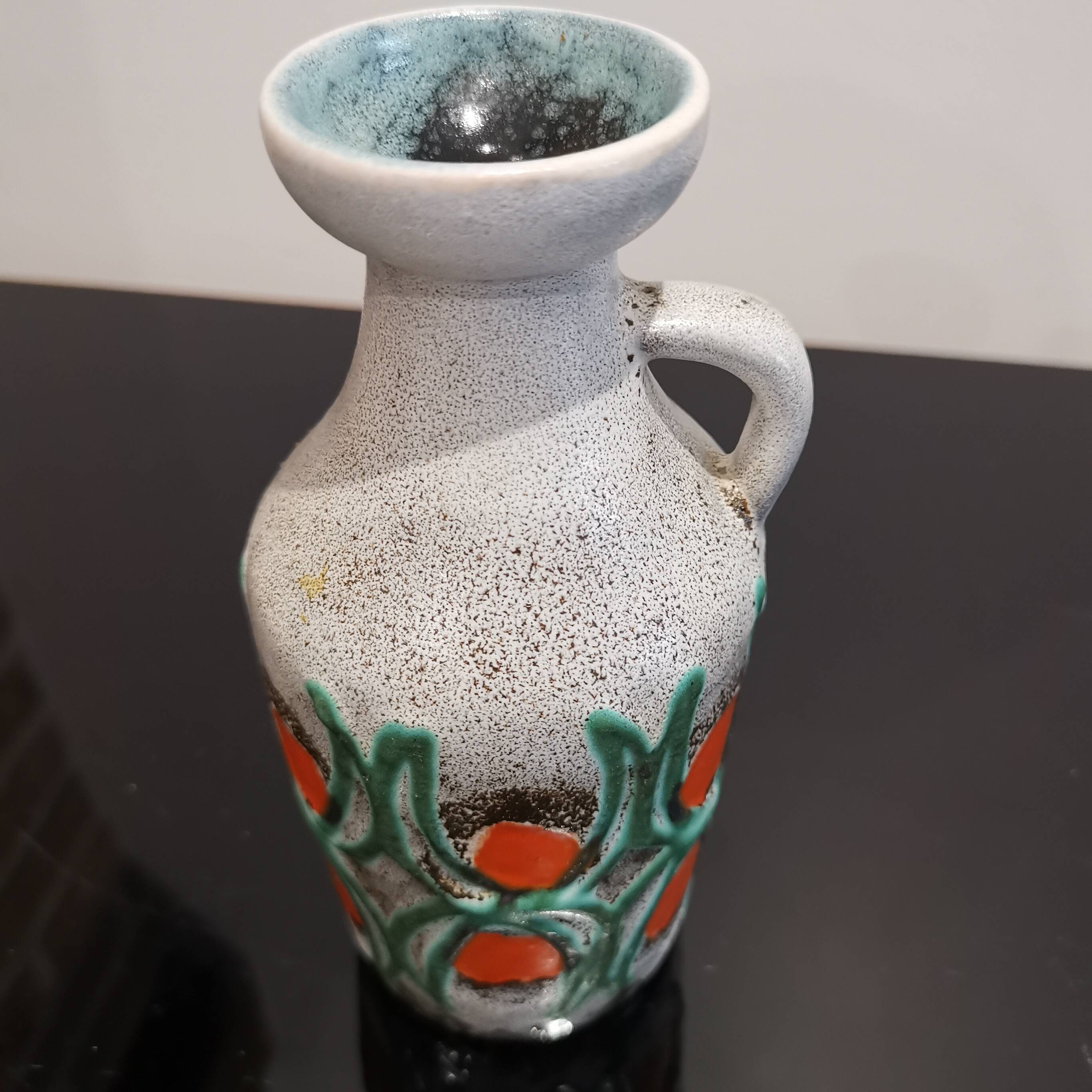Old designer vase from the 70s by Strehla keramik CDR 1302 Germany