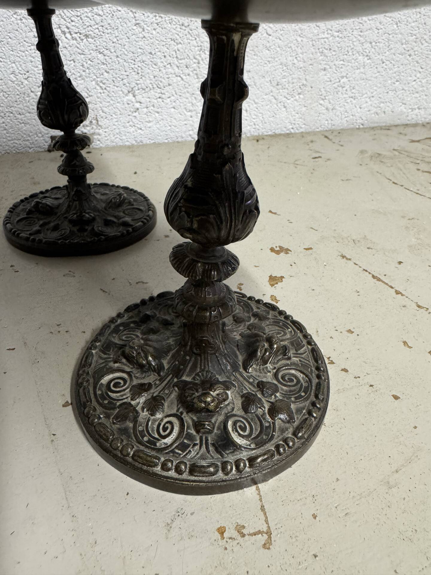 Bronze footed bowls in Renaissance style