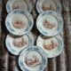 10 antique flat plates "Louis XIII" Choisy le Roi