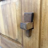 1950s Brutalist Sideboard in Solid Elm