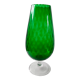 Italian vase in green blown glass