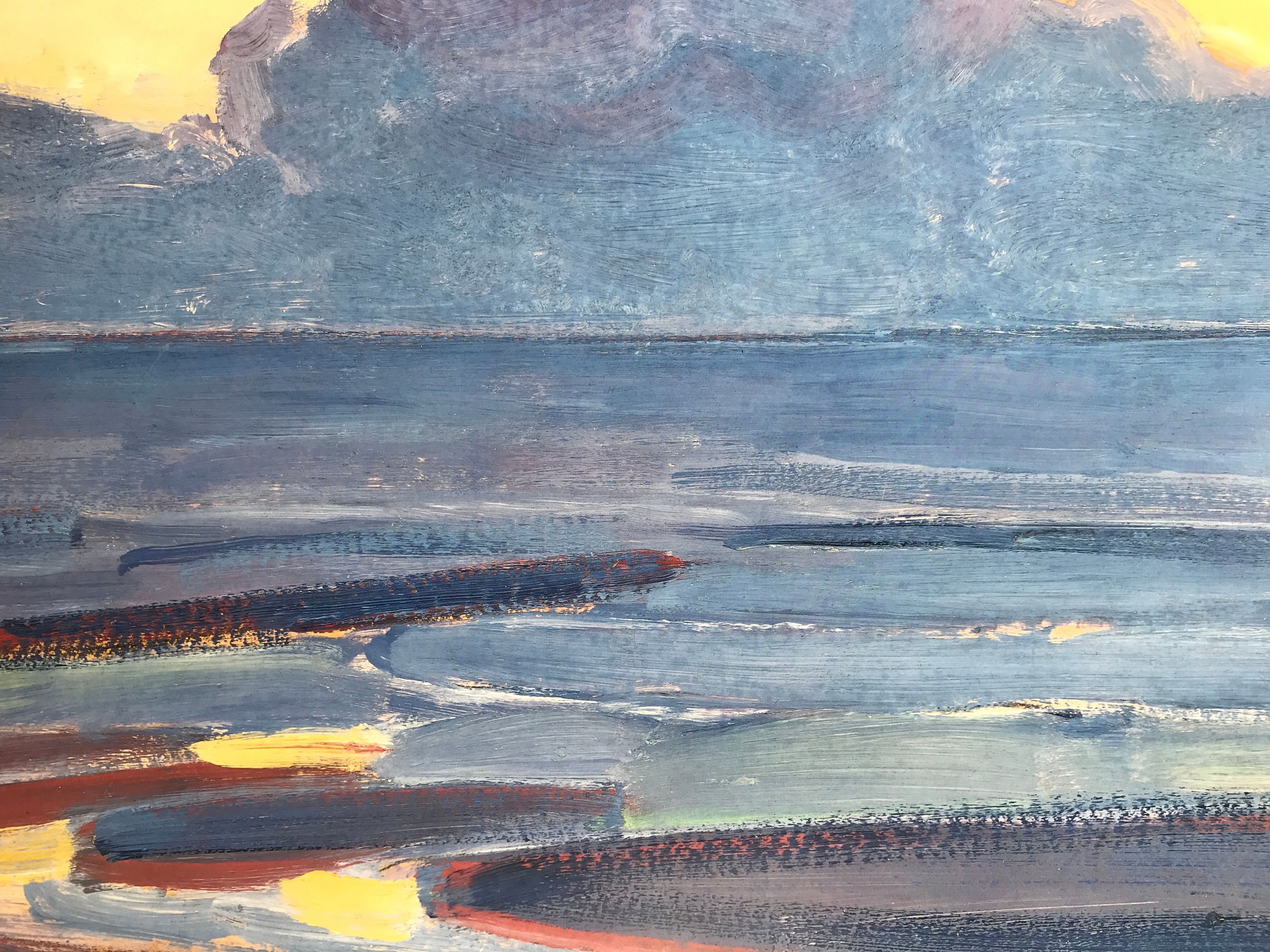 Original poster after Piet MONDRIAN, By the sea, Yale University, 1988