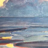 Original poster after Piet MONDRIAN, By the sea, Yale University, 1988