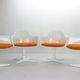 Maurice Burke set of 4 armchairs model No. 116 for Arkana, Space Age 1960's