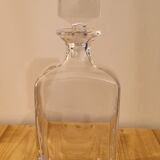 Carafe à spiritueux en verre ancienne avec son bouchon