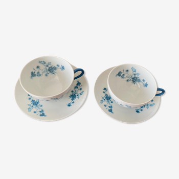 Lot de 2 tasses Limoges petit déjeuner