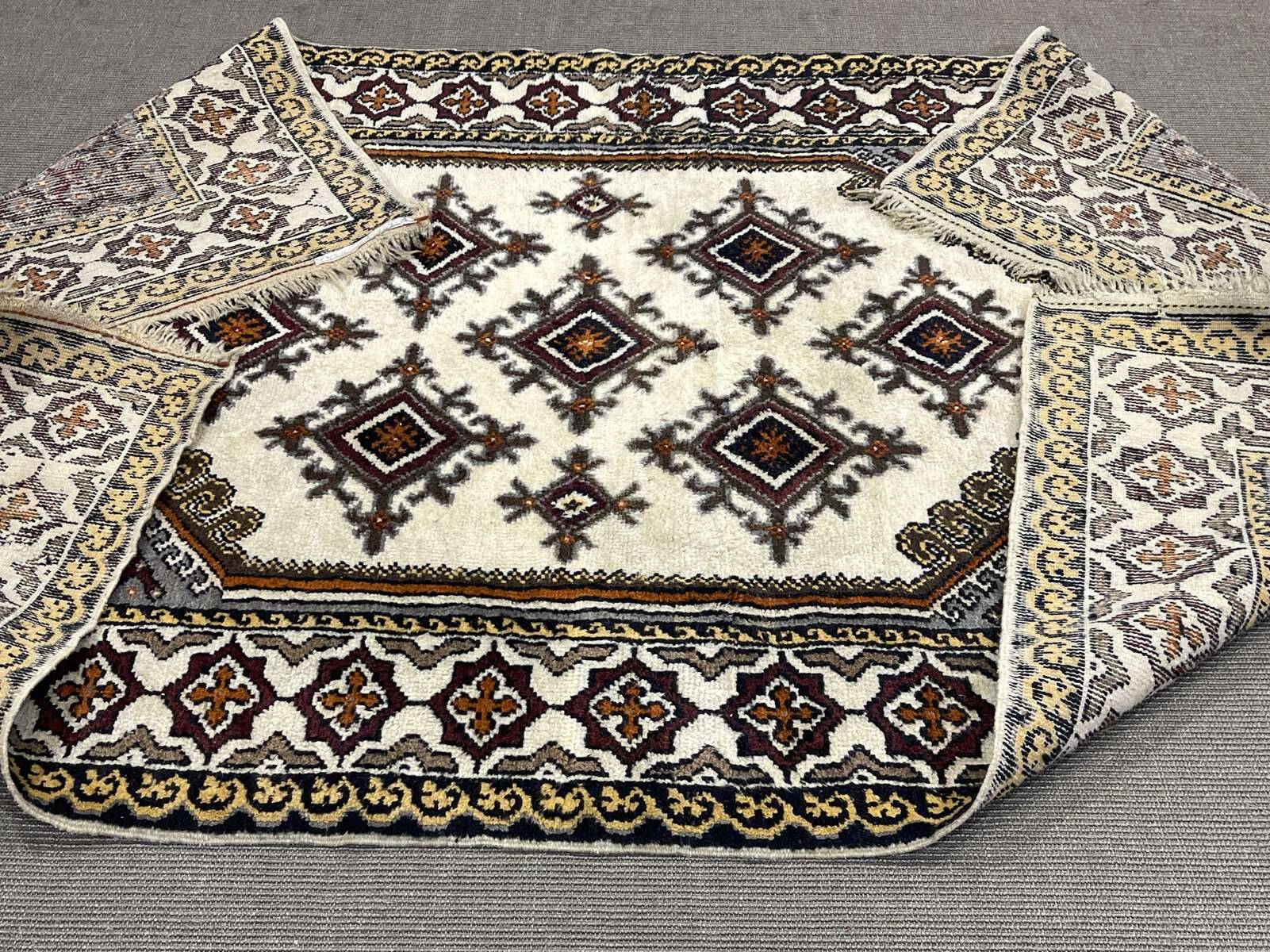 Moroccan handmade wool rug