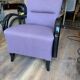 Art Deco Lilac Armchair, 1920s